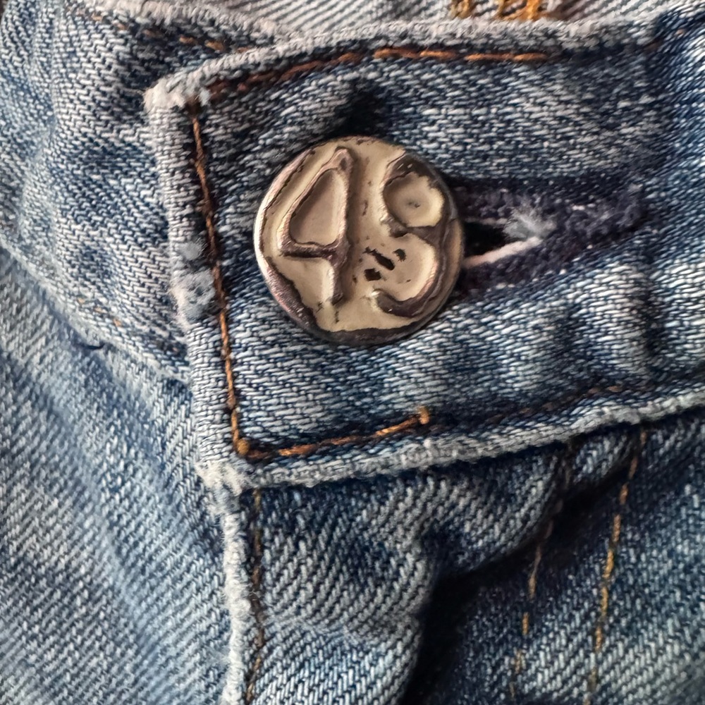 Ag Adriano Goldschmied Women's Ripped Light Blue Cigarette Jean - Picture 8 of 9
